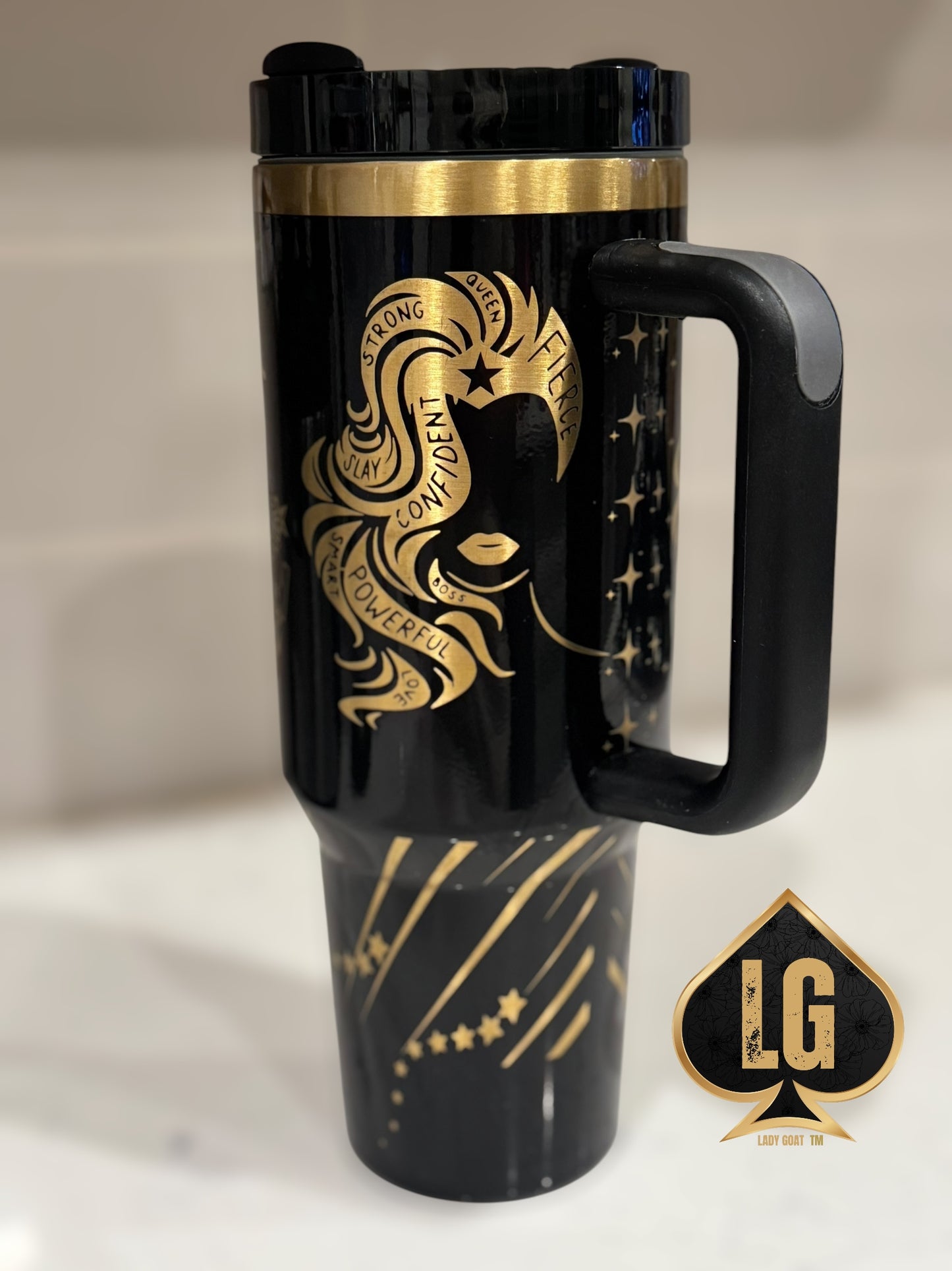 WW OG Long Hair Gold 40 oz Tumbler