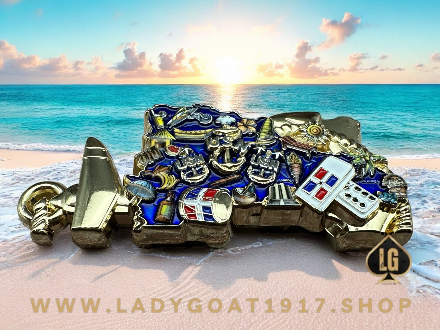 DR  🇩🇴 Goat Challenge Coin 25”