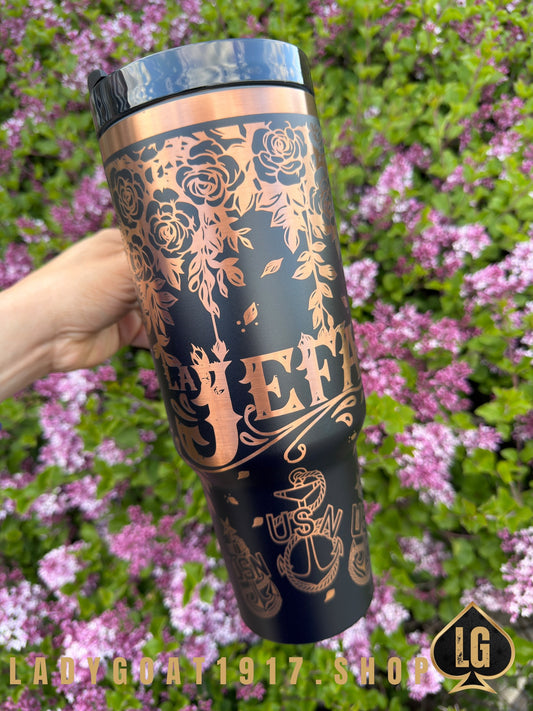 Jefa Black Cooper 40oz Tumbler Limited