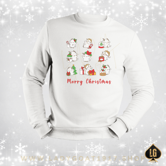 Hello Goat Christmas Crewneck Sweater