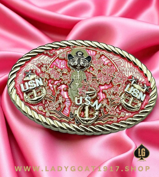 Cherry Blossom Chiefs Belt Buckle 💕 V2