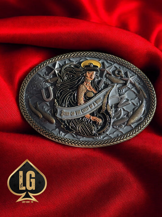 Sample Crest Wave Belt Buckle