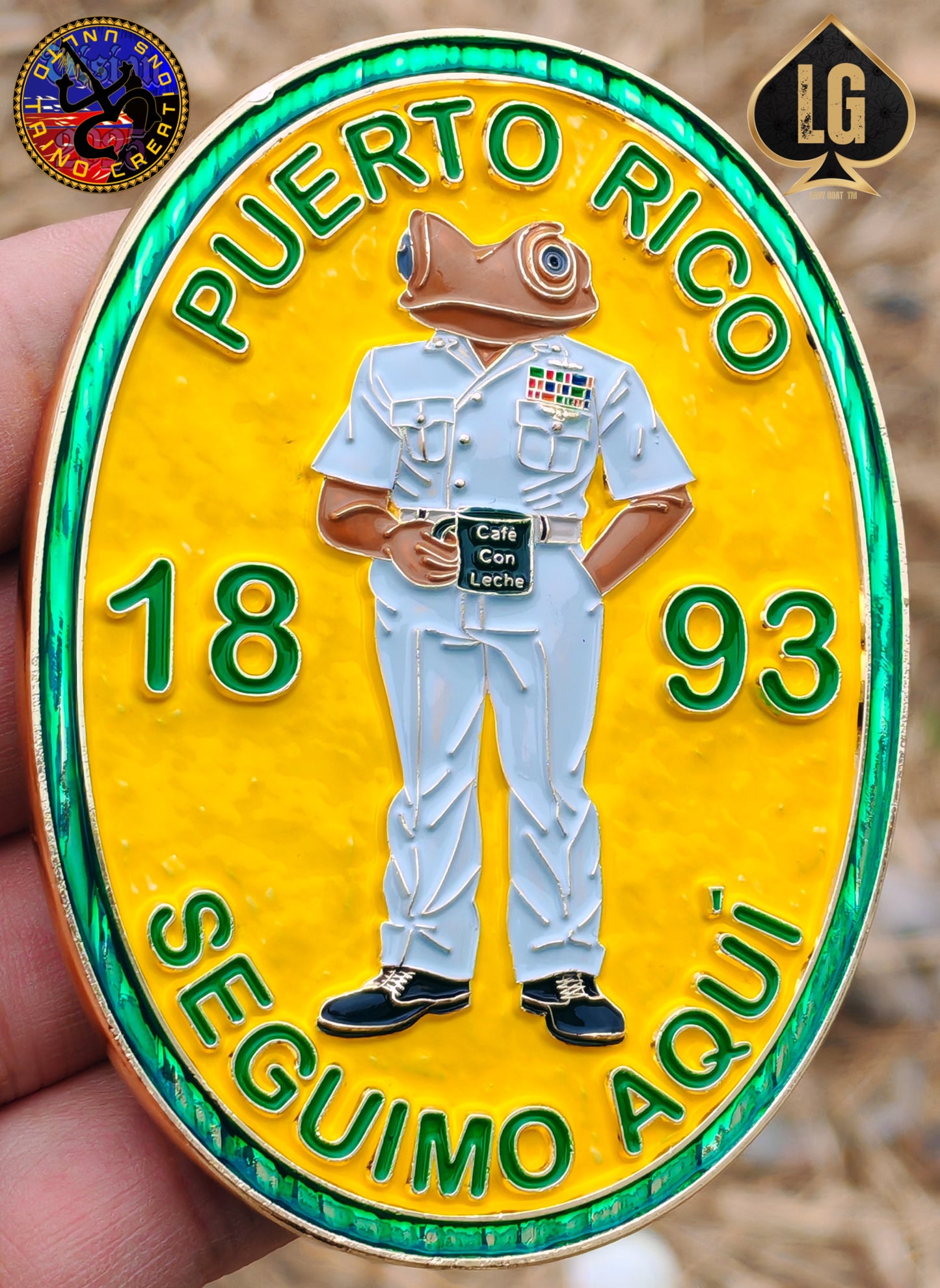 Lady Goat | Taino Creation Seguimo Aqui Challenge Coin 25"PRE-SALE