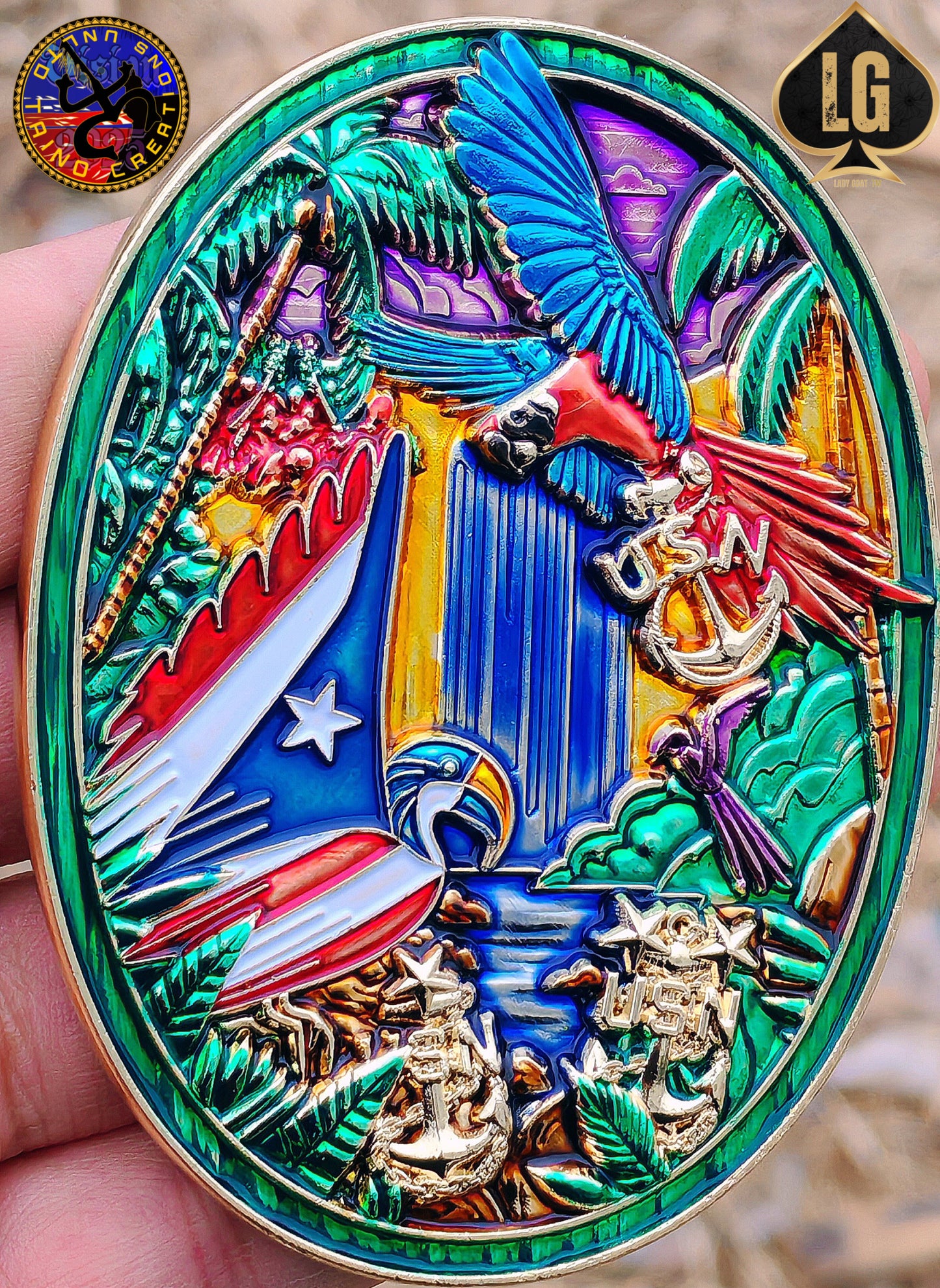 Lady Goat | Taino Creation Seguimo Aqui Challenge Coin 25"PRE-SALE