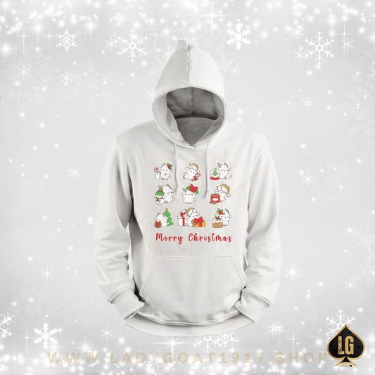 Hello Goat Christmas Unisex Hoodie