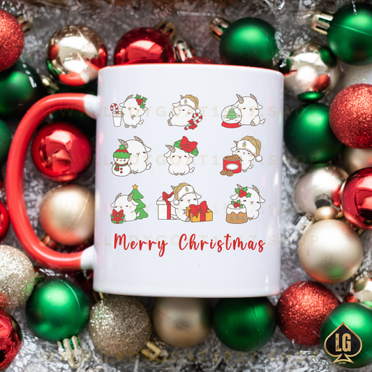 Hello Goat Christmas 15oz Mug