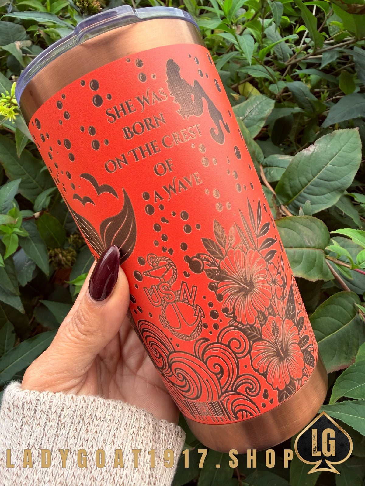 Crest of a Wave Orange 20oz Tumbler