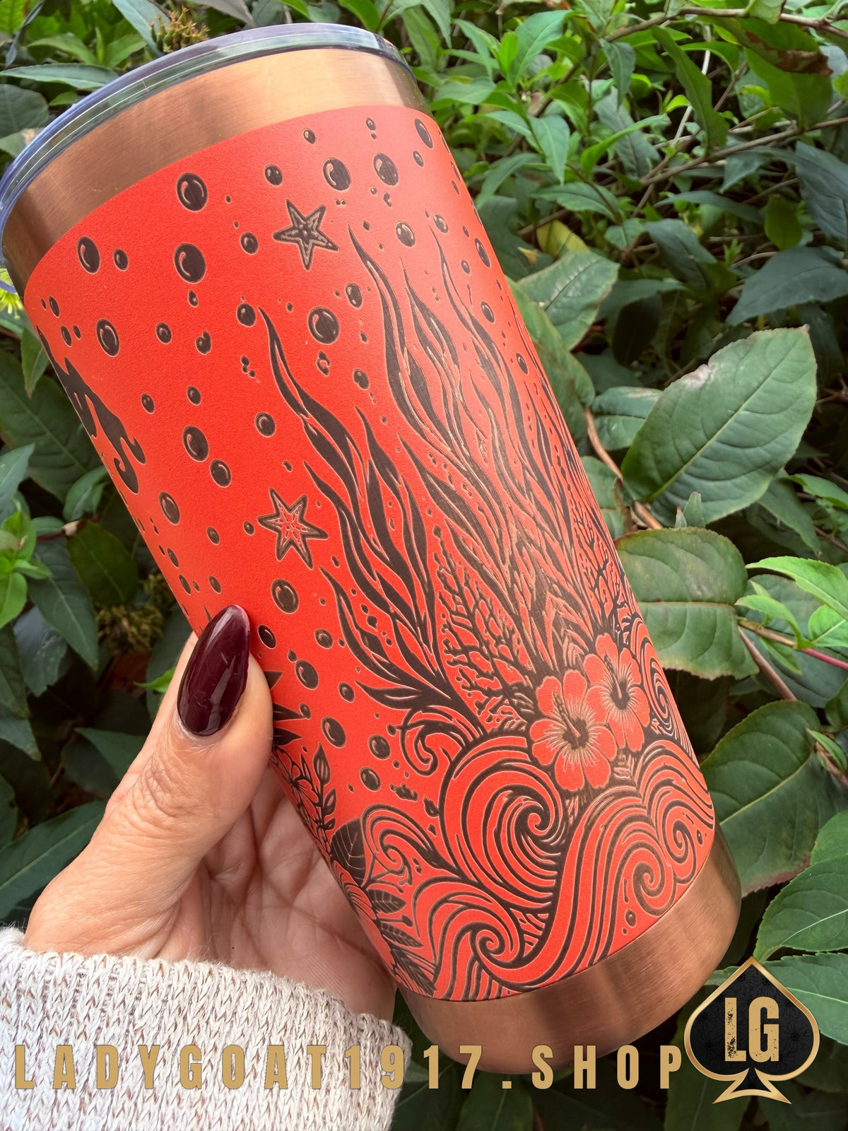 Crest of a Wave Orange 20oz Tumbler