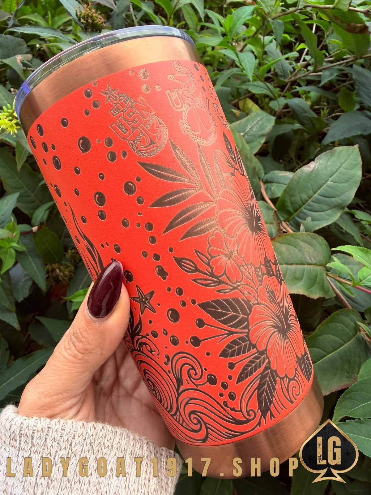 Crest of a Wave Orange 20oz Tumbler