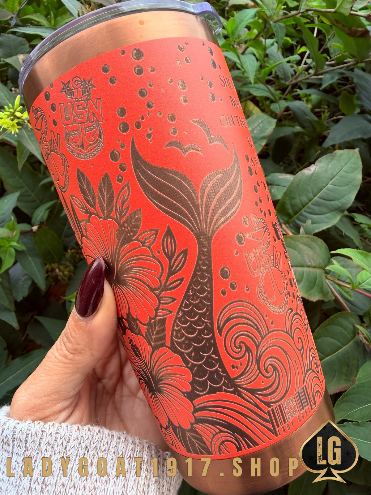 Crest of a Wave Orange 20oz Tumbler