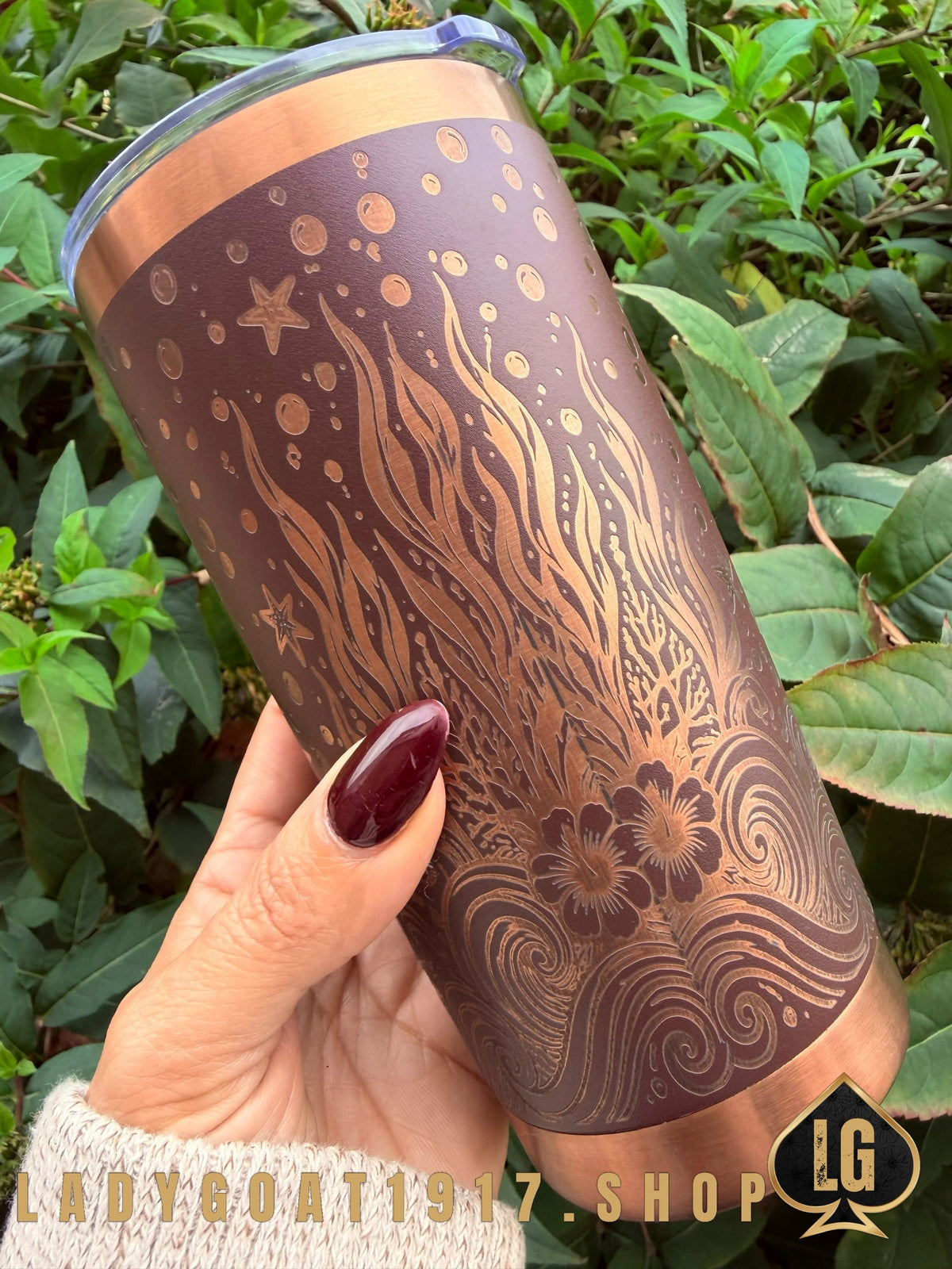 Crest of a Wave Brown 20oz Tumbler