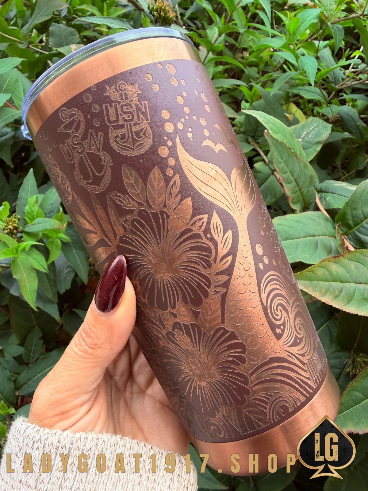 Crest of a Wave Brown 20oz Tumbler