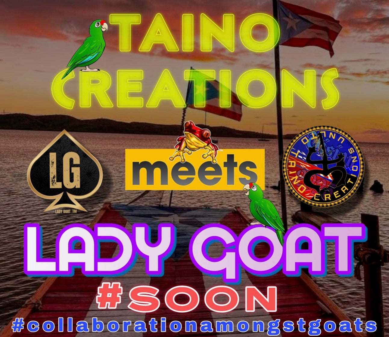 Lady Goat | Taino Creation Seguimo Aqui Challenge Coin 25"PRE-SALE