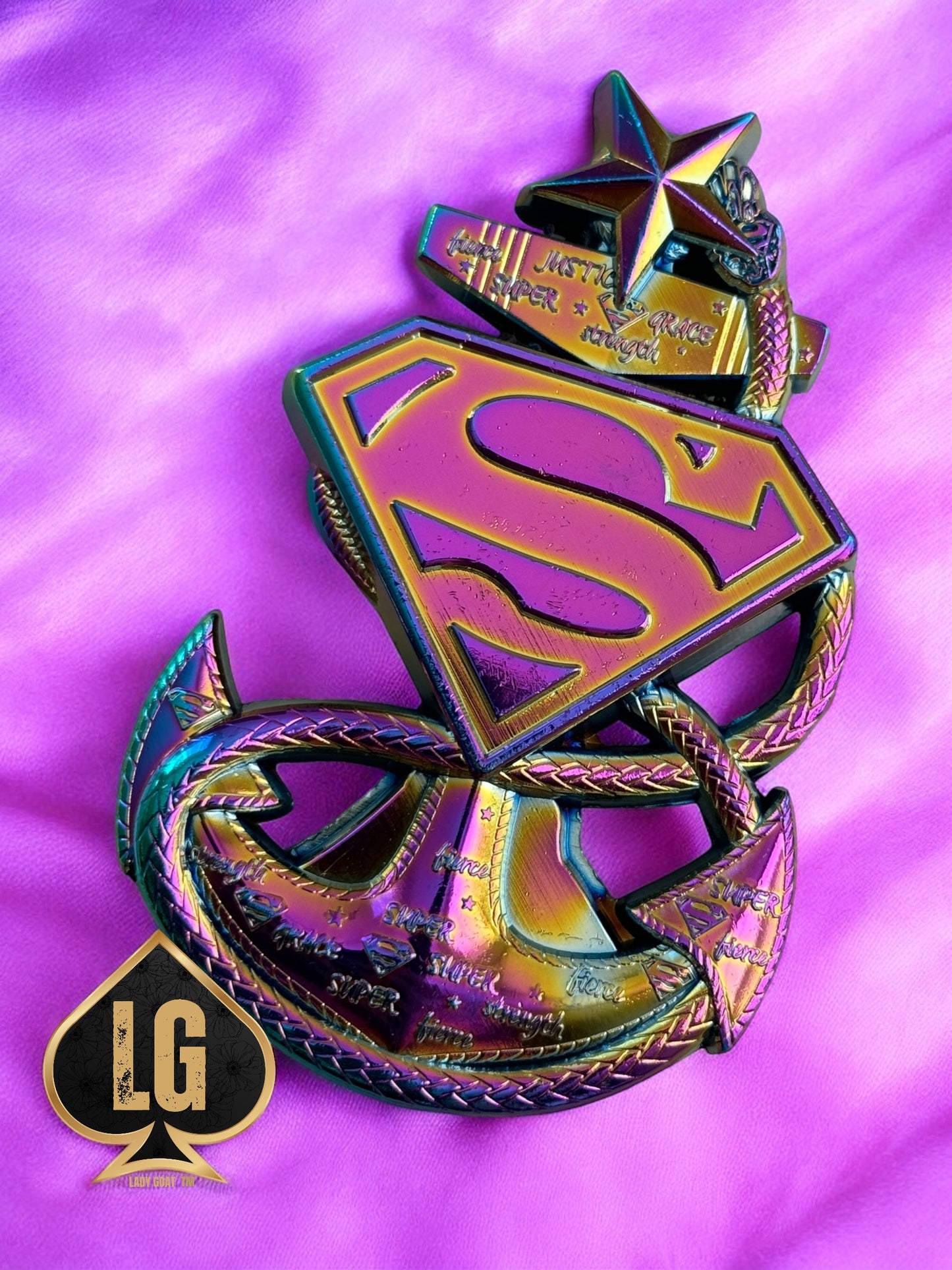 Superwoman Anchor Challenge Coin 23”