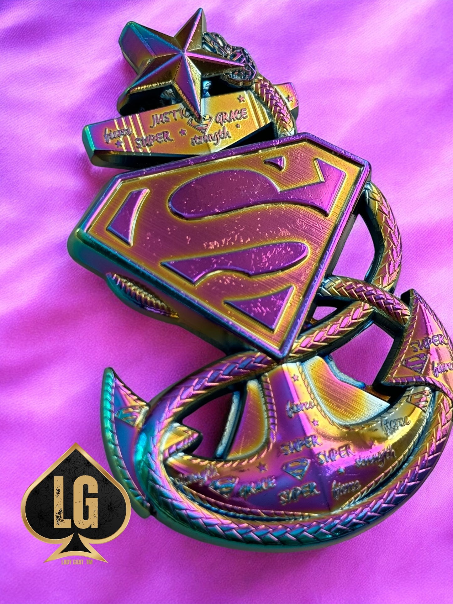 Superwoman Anchor Challenge Coin 23”