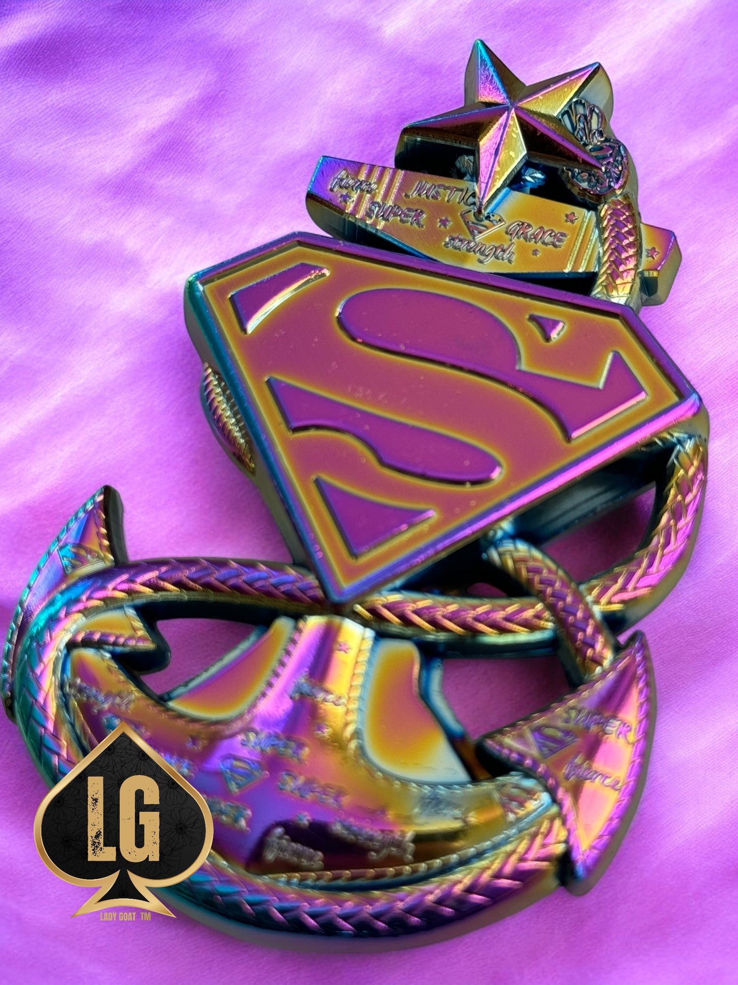 Superwoman Anchor Challenge Coin 23”